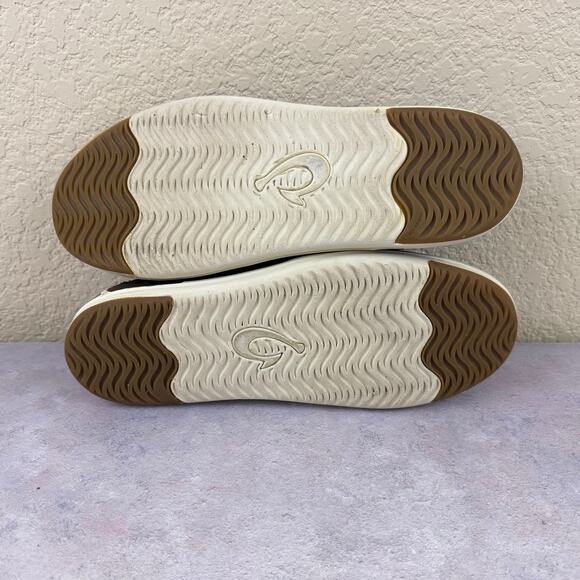 Olukai Kakaha Shoes Mens Size 9.5 Brown Leather Slip On Casual Loafers Read - Picture 7 of 13